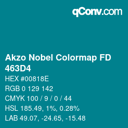Color code: Akzo Nobel Colormap FD - 463D4 | qconv.com