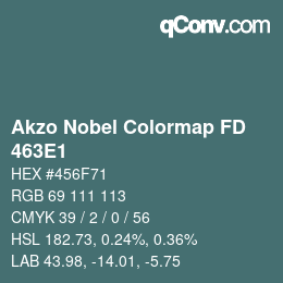 Code couleur: Akzo Nobel Colormap FD - 463E1 | qconv.com