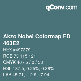 Código de color: Akzo Nobel Colormap FD - 463E2 | qconv.com