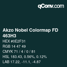 Code couleur: Akzo Nobel Colormap FD - 463H3 | qconv.com