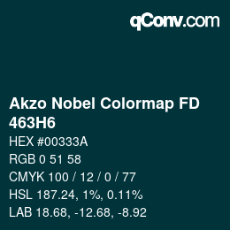 Farbcode: Akzo Nobel Colormap FD - 463H6 | qconv.com