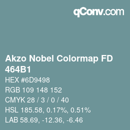 Código de color: Akzo Nobel Colormap FD - 464B1 | qconv.com