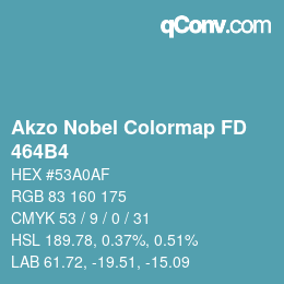 Color code: Akzo Nobel Colormap FD - 464B4 | qconv.com