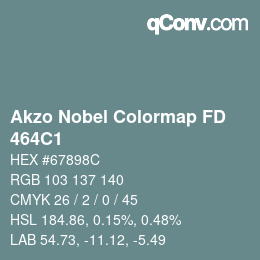 Farbcode: Akzo Nobel Colormap FD - 464C1 | qconv.com