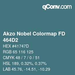 Color code: Akzo Nobel Colormap FD - 464D2 | qconv.com