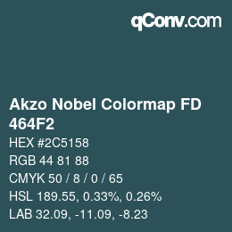 Farbcode: Akzo Nobel Colormap FD - 464F2 | qconv.com