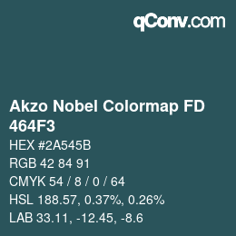 Code couleur: Akzo Nobel Colormap FD - 464F3 | qconv.com