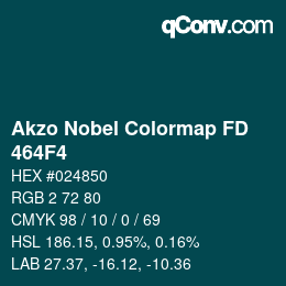 Código de color: Akzo Nobel Colormap FD - 464F4 | qconv.com