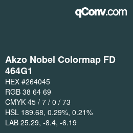 Color code: Akzo Nobel Colormap FD - 464G1 | qconv.com