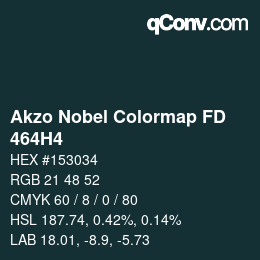 Color code: Akzo Nobel Colormap FD - 464H4 | qconv.com