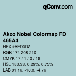 Código de color: Akzo Nobel Colormap FD - 465A4 | qconv.com