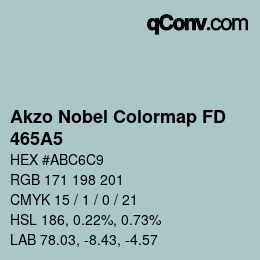 Code couleur: Akzo Nobel Colormap FD - 465A5 | qconv.com