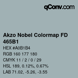 Color code: Akzo Nobel Colormap FD - 465B1 | qconv.com