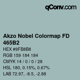 Color code: Akzo Nobel Colormap FD - 465B2 | qconv.com