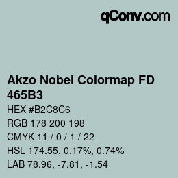 Color code: Akzo Nobel Colormap FD - 465B3 | qconv.com