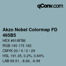 Color code: Akzo Nobel Colormap FD - 465B5 | qconv.com