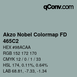 カラーコード: Akzo Nobel Colormap FD - 465C2 | qconv.com