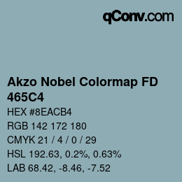 Code couleur: Akzo Nobel Colormap FD - 465C4 | qconv.com