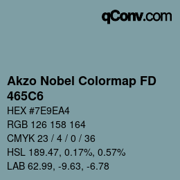Code couleur: Akzo Nobel Colormap FD - 465C6 | qconv.com