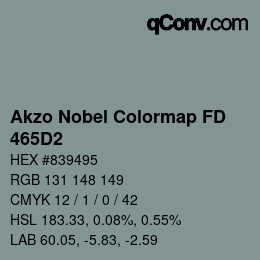 Color code: Akzo Nobel Colormap FD - 465D2 | qconv.com