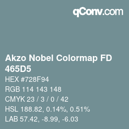 Color code: Akzo Nobel Colormap FD - 465D5 | qconv.com