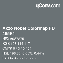 Color code: Akzo Nobel Colormap FD - 465E1 | qconv.com
