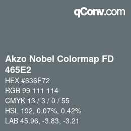 Color code: Akzo Nobel Colormap FD - 465E2 | qconv.com