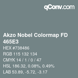 カラーコード: Akzo Nobel Colormap FD - 465E3 | qconv.com