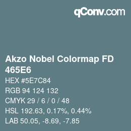 Color code: Akzo Nobel Colormap FD - 465E6 | qconv.com