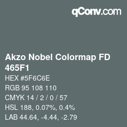 Color code: Akzo Nobel Colormap FD - 465F1 | qconv.com