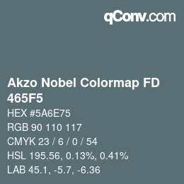 Color code: Akzo Nobel Colormap FD - 465F5 | qconv.com