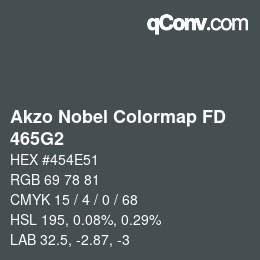Color code: Akzo Nobel Colormap FD - 465G2 | qconv.com