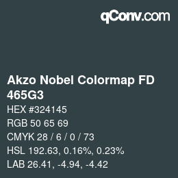 Code couleur: Akzo Nobel Colormap FD - 465G3 | qconv.com