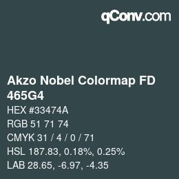 Farbcode: Akzo Nobel Colormap FD - 465G4 | qconv.com