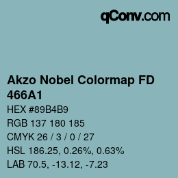 Color code: Akzo Nobel Colormap FD - 466A1 | qconv.com
