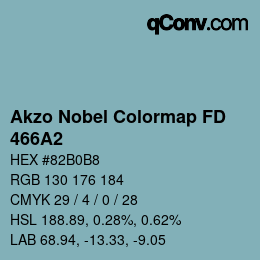 カラーコード: Akzo Nobel Colormap FD - 466A2 | qconv.com