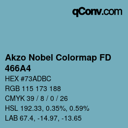 Code couleur: Akzo Nobel Colormap FD - 466A4 | qconv.com
