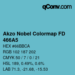 Color code: Akzo Nobel Colormap FD - 466A5 | qconv.com