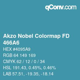Color code: Akzo Nobel Colormap FD - 466A6 | qconv.com