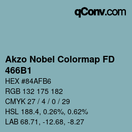 Code couleur: Akzo Nobel Colormap FD - 466B1 | qconv.com