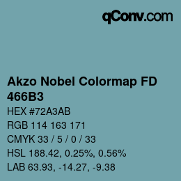 Color code: Akzo Nobel Colormap FD - 466B3 | qconv.com