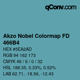 Code couleur: Akzo Nobel Colormap FD - 466B4 | qconv.com