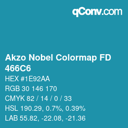 Color code: Akzo Nobel Colormap FD - 466C6 | qconv.com