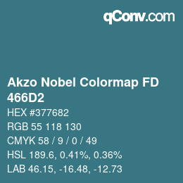 Color code: Akzo Nobel Colormap FD - 466D2 | qconv.com