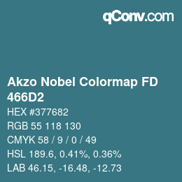 Código de color: Akzo Nobel Colormap FD - 466D2 | qconv.com