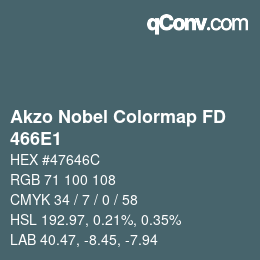 Color code: Akzo Nobel Colormap FD - 466E1 | qconv.com