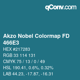 Color code: Akzo Nobel Colormap FD - 466E3 | qconv.com