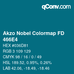 Farbcode: Akzo Nobel Colormap FD - 466E4 | qconv.com