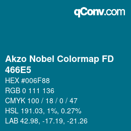 Color code: Akzo Nobel Colormap FD - 466E5 | qconv.com