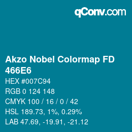 Color code: Akzo Nobel Colormap FD - 466E6 | qconv.com